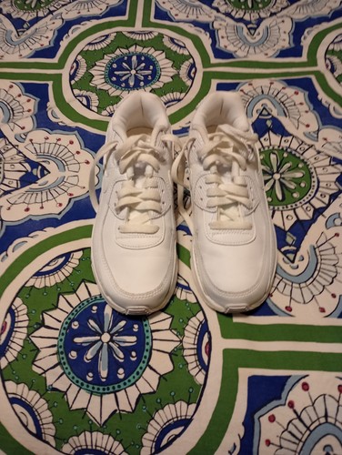 Nike Air Max 90 basse in pelle 'bianco' taglia 5 5 (GS) CD6864 100