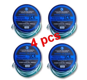 4x Pack Sonic ICE 3" Audio Tactile Transducer Plate Reverb Hidden 4 Ohm Puck  - Bild 1 von 3
