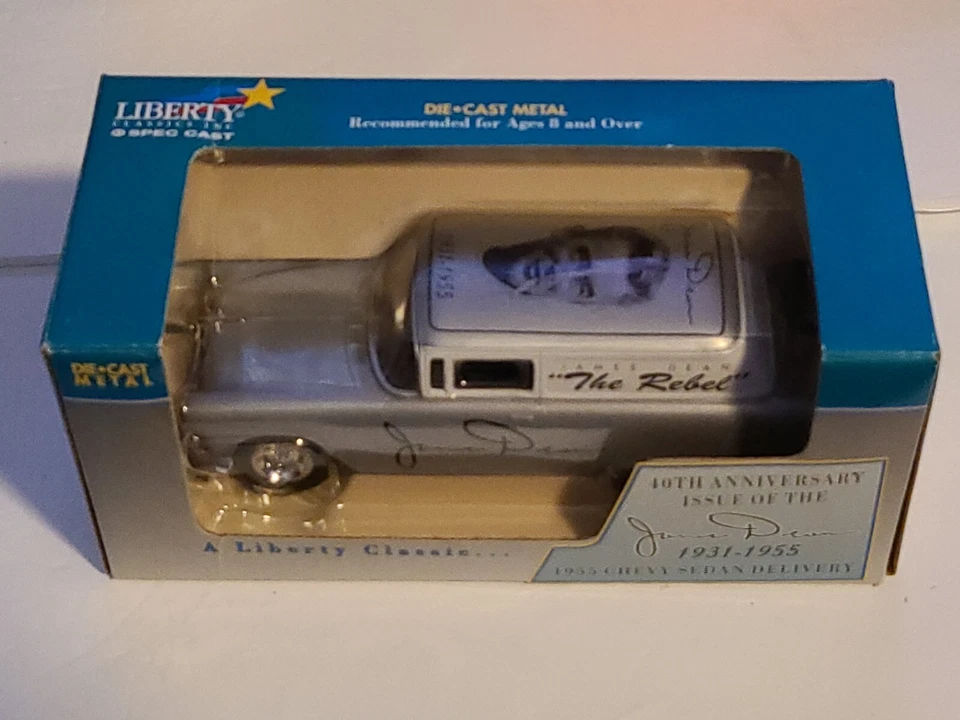 Liberty Spec Cast 1955 Chevy Sedan Delivery Bank James Dean 40th 1/24 Read 53g