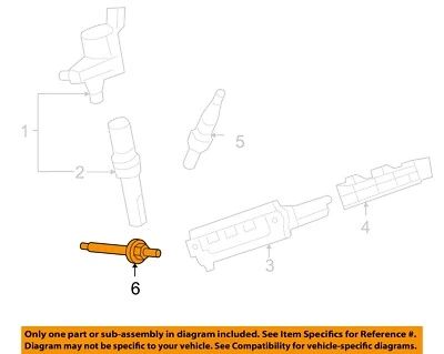 Sistema de ignição Ford OEM 05-10 E-350 Super Duty - Vela de ignição 4C3Z12A342AA - Imagem 1 de 2