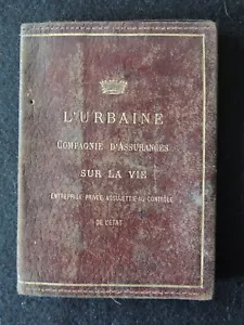 Porte feuille document compagnie d'assurance l'urbaine. en cuir. facture - Foto 1 di 3