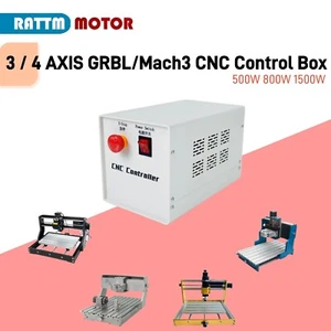 MACH3 GRBL CNC Control Box 4 Axis for 500W 800W 1.5KW CNC Router Cutter Spindle - Picture 1 of 8