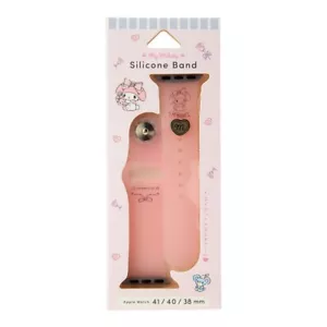 Sanrio My Melody Silicone Band for Apple Watch With Metal Charms Japan NEW - Picture 1 of 6