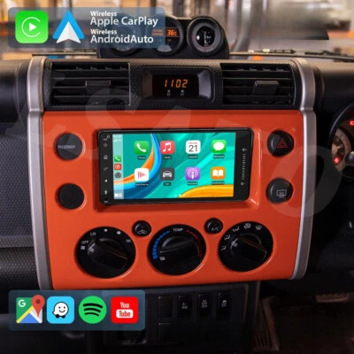 For Toyota FJ Cruiser 2007-2014 Apple Carplay Car Radio Android 13 GPS Stereo Foto 1 de 4