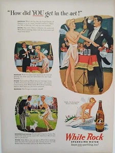 Vintage 1946 white rock sparkling water print ad. Keeps you sparkling too - Picture 1 of 1