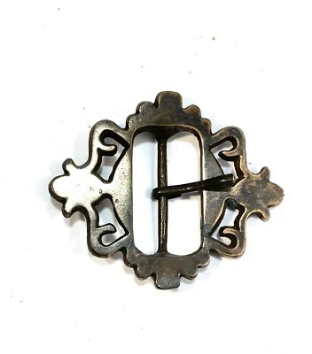 Hebilla de peltre vintage Beth Frank Art Deco Foto 1 de 4
