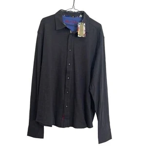 ROBERT GRAHAM TAMBUN‎ DARK GREY NWT SHIRT SIZE 2XL - Picture 1 of 7