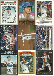 9 verschiedene WILLSON CONTRERAS Karten Lot mit Prämien Chicago Cubs Cardinals - Bild 1 von 1