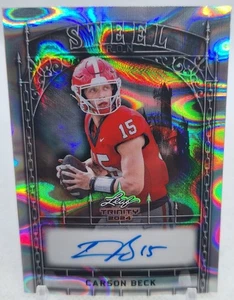 Carson Beck 2024 Hoja Trinidad Acero Hierro Plata Lava Automático #4/6 - Imagen 1 de 3