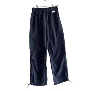 NO BOUNDARIES high-rise parachute women’s black pants Size S - Picture 1 of 12