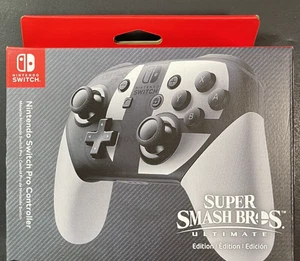 New Super Smash Bros Ultimate Limited Edition Nintendo Switch Pro Controller - Picture 1 of 2