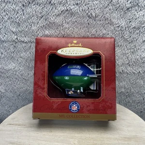 Hallmark Keepsake Ornament Seattle Seahawks Football Blimp 1997 NFL Christmas - Picture 1 of 5