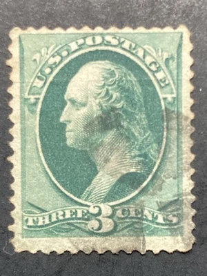 64. US stamp，1873，Sc#158 ，3c George Washington ，Used - Image 1 of 2