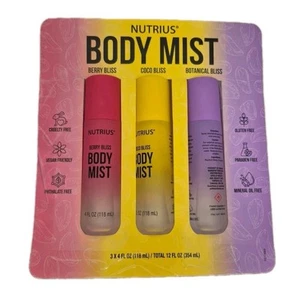Nutrius Body Mist, Variedad, 4 Onzas Líquidas (Pack de 3) - Imagen 1 de 2