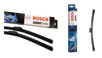 Ford Ecosport Wiper Blades Front + Rear Set 2017 Onwards BOSCH AEROTWIN - Image 1 of 4