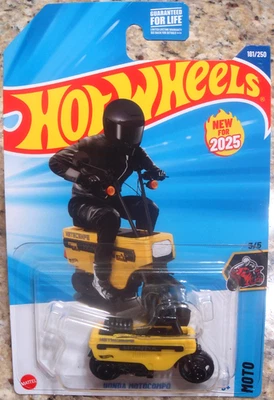 2025 HOT WHEELS MOTO #3/5 YELLOW HONDA MOTOCOMPO - Image 1 of 4