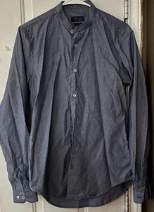 ZARA Man Shirt Slim Fit Shirt Men M Blue Button Down Shirt Casual Shirt Men - Picture 1 of 5