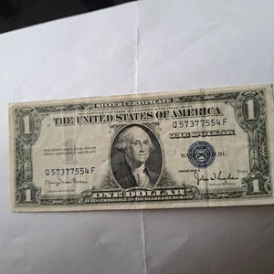1935 D $1.00 Silver Certificate Bl;ue seal - Picture 1 of 2