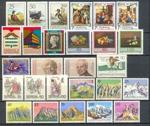 LIECHTENSTEIN 1990 Annata completa - Complete Year Set 27v MNH** - Imagen 1 de 1