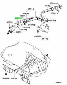Hose, Fuel Filler Neck Breather For: Mitsubishi Lancer Evo 7 8 9 CT9A - Picture 1 of 1