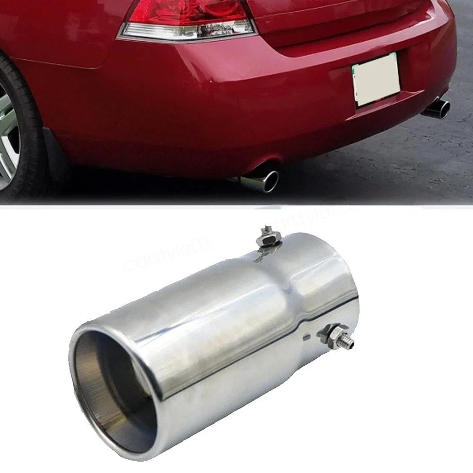 For Chevy Impala Limited 1.5" to 2.7" Exhaust Pipe Tip Rear Tail Throat Muffler Foto 1 de 4