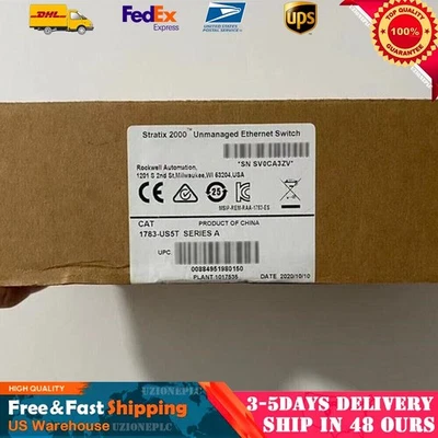 Factory Sealed Eernet Switch 5 Pt AB 1783US5T 1PCS - Image 1 of 4