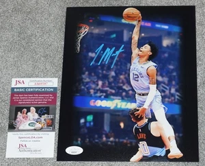JA MORANT signiertes MEMPHIS GRIZZLIES "DUNK" Basketball 8x10 Foto JSA COA AS69597 - Bild 1 von 1
