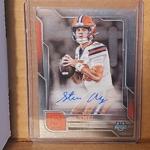 Steve Angeli 2025 Bowman Univ Chrome Autograph Card Syracuse Orange B - Picture 1 of 2