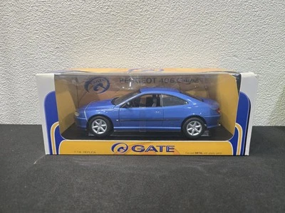 NEW IN BOX GATE PEUGEOT 406 COUPE BLUE 1/18 SCALE DIECAST MODEL 01023 IMPORTED!  - Image 1 of 4