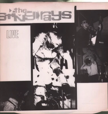 Sting-Rays Live Retaliation LP vinyl UK Media Burn 1985 white label promo LP - Image 1 of 3