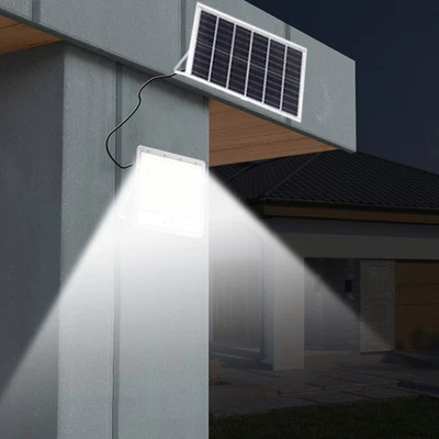 Flutlicht Solarlicht 1000W LED Scheinwerfer Lampe Mit Fernsteuerung Dusk to Dawn - Bild 1 von 4