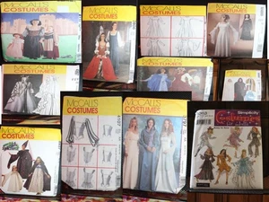 McCalls halloween cosplay gothic costumes  sewing patterns Uncut Your choice Q - Picture 1 of 27