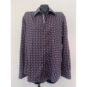 Robert Graham Skull Button Down Shirt Collared L/S Union Jack Flip Cuff Sz XL  - Picture 1 of 10