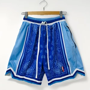 Trillest Nipsey Blue Swingman Shorts Size Small Basketball Lined Zip Pockets - Picture 1 of 9