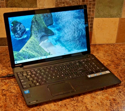 Active 22H2 WIN 10 Home Touchscreen Toshiba C55t-A5222@1.90GHz,4GB RAM,500GB HDD - Image 1 of 4