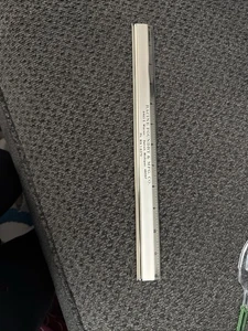 Vintage goldfarbenes Metall 12" Lineal Racine Foundry & Manufacturing Detroit Mi neu Nos - Bild 1 von 4