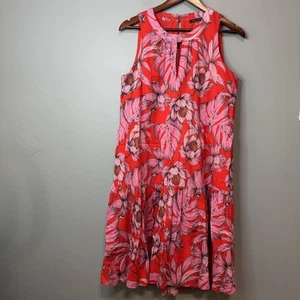 Abito smanicato Tommy Hilfiger Gustavia stampato a strati. Taglia 6 - Foto 1 di 11