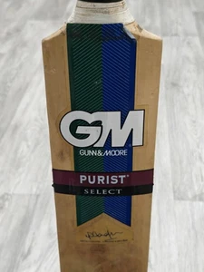 Murciélago de cricket Gunn & Moore GM Purist Select Michael Vaughan adulto mango corto - Imagen 1 de 9