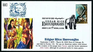 USA, SCOTT # 4702, GLEN FDC COVER - EDGAR RICE BURROUGHS, TARZAN MOVIE YEAR 2012 - Picture 1 of 1