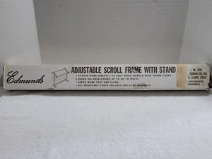 Vintage Frank A. Edmunds Adjustable Scroll Frame With Stand 12" x 27" item #2995 - Picture 1 of 4