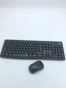 Logitech MK295 kabelloses Set, SilentTouch, USB-Empfänger, ESP QWERTY, Schwarz - Bild 1 von 5