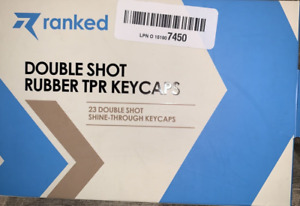 Rubber Translucent Keycap Set - Double Shot - OEM Profile - 23 Keys - Grip