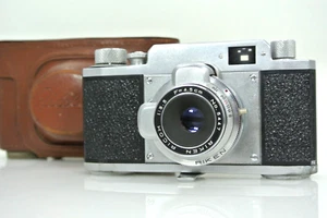 Exc-:Riken Ricoh Ricolet S 35mm Film Compact Camera 45mm f3.5 Case From Japan - Picture 1 of 20