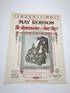 1922 Música ""Every Time"" de EL REJUVENECIMIENTO DE LA TÍA MARY con MAY ROBSON - Imagen 1 de 2