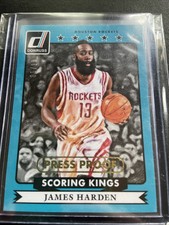 2014-15 Panini Donruss Scoring Kings Press Proof Blue /10 James Harden #7
