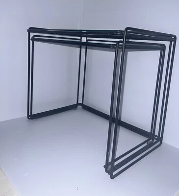 MESAS ANIDADORAS MAX SAUZE ISOCSEE de estudio años 70 minimalismo de mediados de siglo Foto 1 de 4