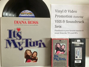 IT'S MY TURN 1980 Movie VHS & SOUNDTRACK VINYL LP Michael Douglas - Picture 1 of 6
