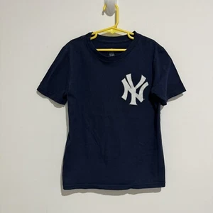 New York Yankees MLB Kids T-Shirt Blue Size S 8 Years Stanton 27 Cotton Baseball - Picture 1 of 4
