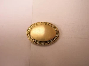 3/4" Brushed Texture Gold Tone Vintage BRIAR TINY SMALL Tie Bar Clip simple - Picture 1 of 6