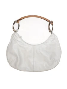 Bolso de mano vintage de cuero blanco Sequoia - Imagen 1 de 3